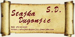 Stajka Dugonjić vizit kartica